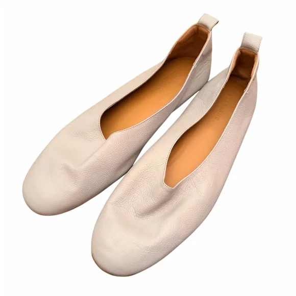 EVERLANE DAY GLOVE in LIGHT Blue Leather Flats Sz 11 - Picture 4 of 12